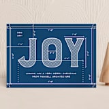"Joy Plans" - Holiday Cards in Sea by Amy Payne - Front