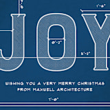"Joy Plans" - Holiday Cards in Sea by Amy Payne - Close-Up