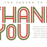 "Retro Thank You" - Holiday Cards in Classic by Amy Payne - Close-Up