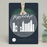 "City ornament" - Holiday Cards in Navy by Creo Study - Front