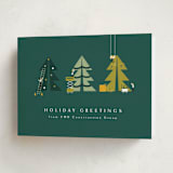 "Holiday Construction" - Holiday Cards in Fir by Corinne Malesic - Folded Card