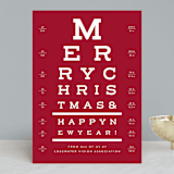 "Optical" - Holiday Cards in Peppermint by Sarah Brown - Front