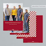 "Optical" - Holiday Cards in Peppermint by Sarah Brown - Back of Card