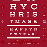 "Optical" - Holiday Cards in Peppermint by Sarah Brown - Close-Up