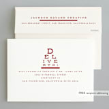 "Optical" - Holiday Cards in Peppermint by Sarah Brown - FREE Recipient Addressing
