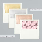 "Optical" - Holiday Cards in Peppermint by Sarah Brown - Envelope Liners