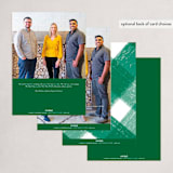 "Plaid Merry" - Holiday Cards in Evergreen by Itsy Belle Studio - Back of Card