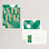 "Plaid Merry" - Holiday Cards in Evergreen by Itsy Belle Studio - Assembled