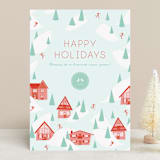 "Alpine Trails" - Holiday Cards in Hot Cider by Betsy Siber - Front