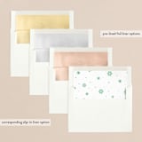"Shimmering Snow" - Holiday Cards in Emerald by Melissa Egan of Pistols - Envelope Liners