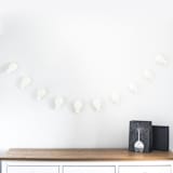 "Balloon Garland (White, 6 feet)" - Garlands in white by Nivas Collection