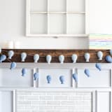 "Balloon Garland (Dusty Blue, 6 feet)" - Garlands in blue by Nivas Collection
