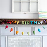 "Balloon Garland (Rainbow, 6 feet)" - Garlands in multicolor by Nivas Collection