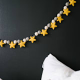 "Second Star to the Right Felt Ball Garland" - Garlands in multicolor by aubry bennion