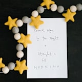 "Second Star to the Right Felt Ball Garland" - Garlands in multicolor by aubry bennion
