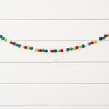 "Holly Berry Felt Ball Garland" - Garlands in multicolor by aubry bennion