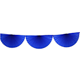 "Large Tissue Bunting Garland - Dark Blue" - Garlands in blue by Jollity and Co