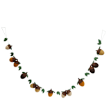 "Felt Acorn Garlands" - Garlands in multicolor by Global Goods Partners