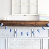 "Balloon Garland (Serenity Blue, 6 feet)" - Garlands in blue by Nivas Collection