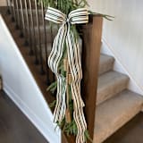 "2.5" Green Cotton Garland Ribbon - 5 yards" - Garlands in green by Honey Silks Co