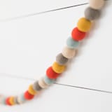 "Toy Soldier Felt Ball Garland" - Garlands in multicolor by aubry bennion