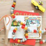 "Toy Soldier Felt Ball Garland" - Garlands in multicolor by aubry bennion