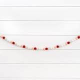 "Crushed Peppermint Felt Ball Garland" - Garlands in multicolor by aubry bennion