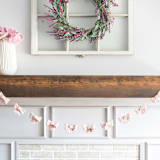 "Bow Garland (Blush, 6 feet)" - Garlands in pink by Nivas Collection