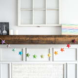 "Star Garland (Rainbow, 6 feet)" - Garlands in multicolor by Nivas Collection