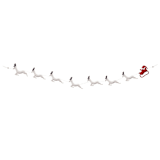 "Santa and Reindeer Garland" - Garlands in white by Global Goods Partners