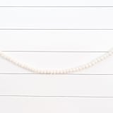 "Winter White Felt Ball Garland" - Garlands in white by aubry bennion