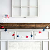"Star Garland (Patriotic, 6 feet)" - Garlands in multicolor by Nivas Collection