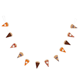 "Felt Pie Garland" - Garlands in multicolor by Global Goods Partners