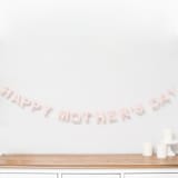 "Happy Mother's Day Banner (6 feet)" - Garlands in pink by Nivas Collection