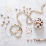 "Tinsel Felt Ball Garland" - Garlands in multicolor by aubry bennion