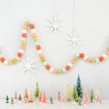 "Wonderland Felt Ball Garland" - Garlands in multicolor by aubry bennion