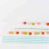 "Wonderland Felt Ball Garland" - Garlands in multicolor by aubry bennion