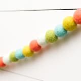 "Prickly Pear Felt Ball Garland" - Garlands in multicolor by aubry bennion