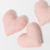 "Heart Garland (Pink, 6 feet)" - Garlands in pink by Nivas Collection