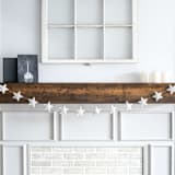 "Star Garland (Off-White, 6 feet)" - Garlands in white by Nivas Collection
