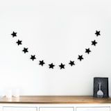 "Star Garland (Black, 6 feet)" - Garlands in black by Nivas Collection
