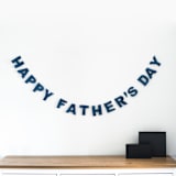 "Happy Father's Day Banner (6 feet)" - Garlands in blue by Nivas Collection