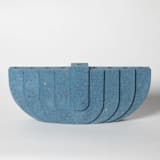 "Menorah: Cobalt Terrazzo" - Menorahs in blue by Pretti.Cool