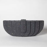 "Menorah: Black Terrazzo" - Menorahs in black by Pretti.Cool