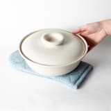 "Light Blue Terrazzo Oven Mitt Trivet" - Trivets in blue by Pretti.Cool