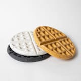 "Black Terrazzo Waffle Trivet" - Trivets in black by Pretti.Cool