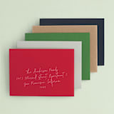 "FOIL Portrait Custom" - Holiday Cards in Gold by Minted - Premium Envelope Options