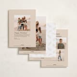 "Jotted Christmas" - Holiday Cards in Sugar Cookie by Julia Hall - Back of Card Options