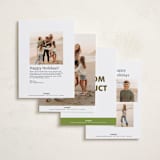 "Portrait Custom" - Holiday Cards in Gold by Minted - Back of Card Options