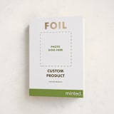 "Portrait Custom" - Holiday Cards in Gold by Minted - Folded Card